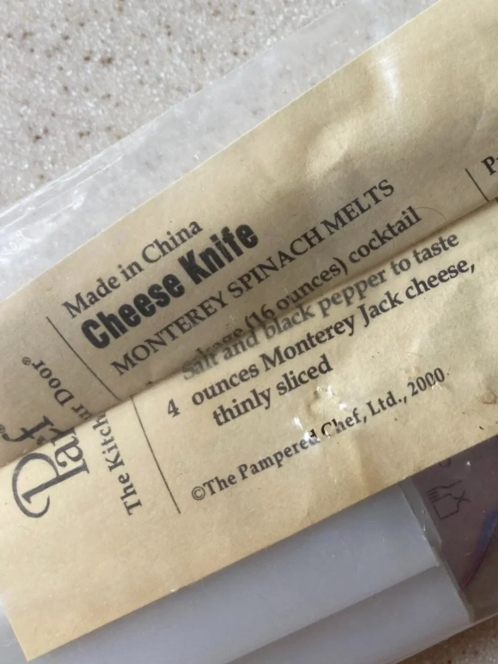 NIP Pampered Chef Cheese Knife #1125 With Safety Guard